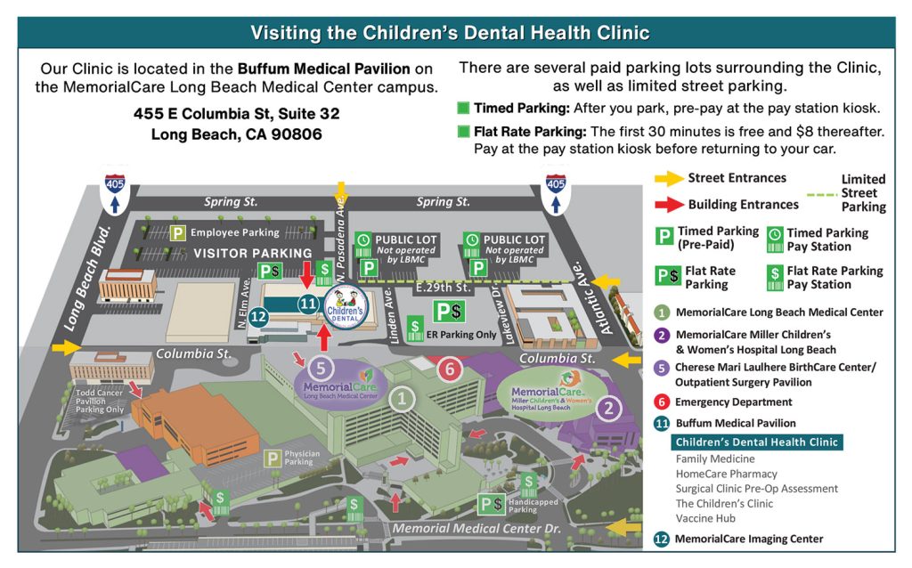 Visiting the Children's Dental Health Clinic at MemorialCare Long Beach Medical Center