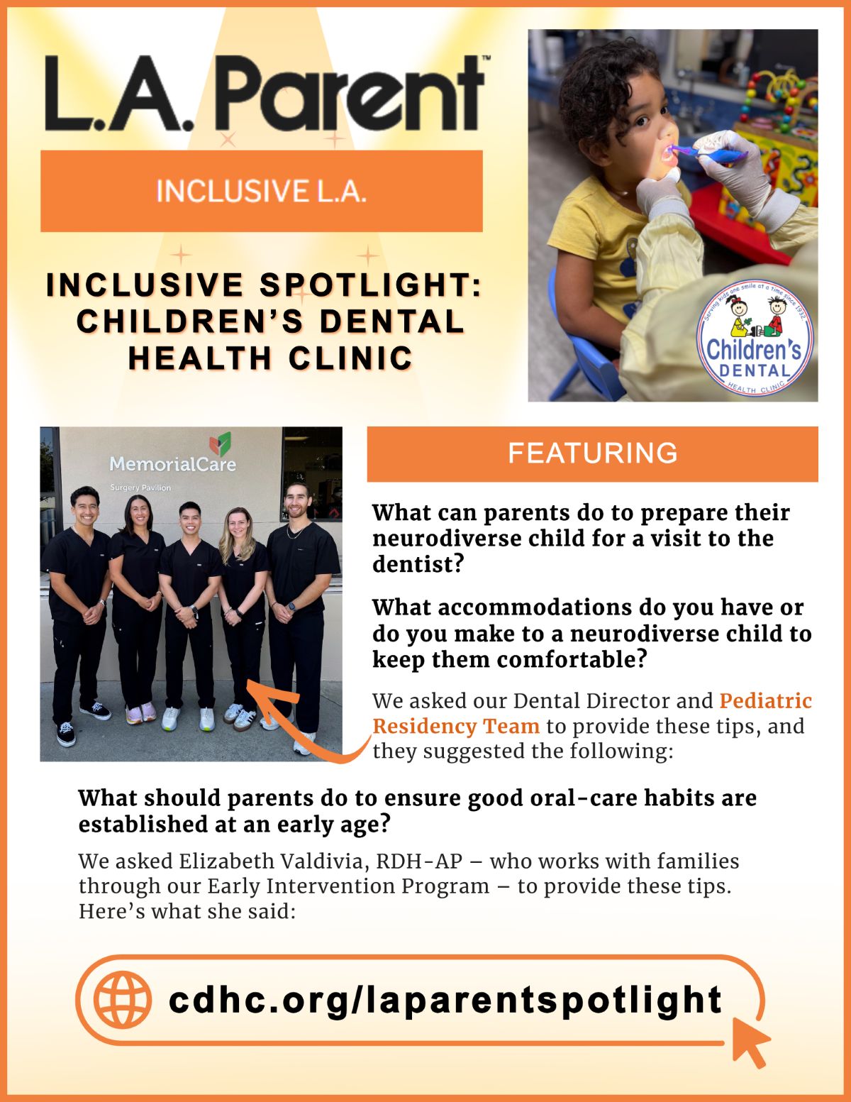 Check out our Inclusive Spotlight in LA Parent Magazine