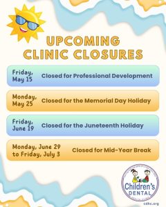 CDHC Summer 2026 Upcoming Clinic Closures