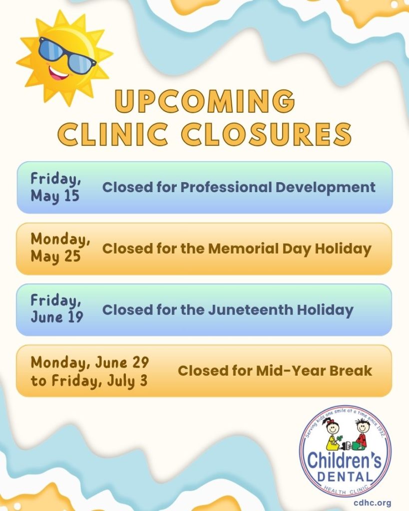 CDHC Summer 2026 Upcoming Clinic Closures