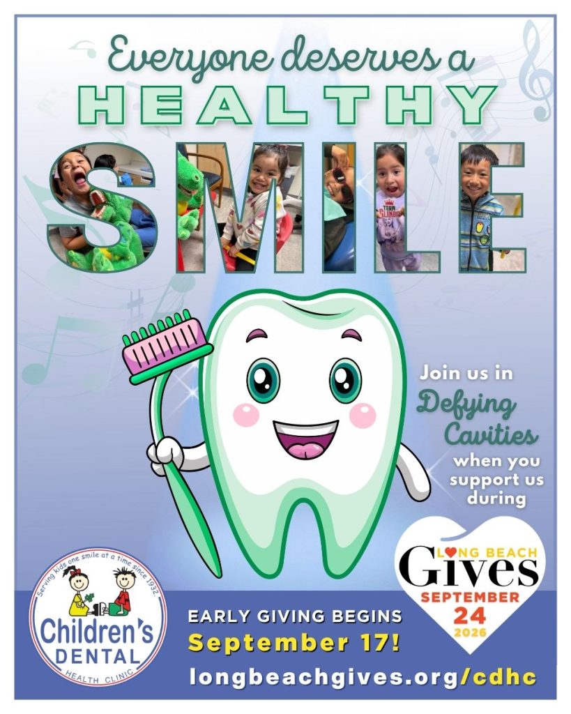 Join the Children's Dental Health Clinic in Defying Cavities when you support us during Long Beach Gives - September 17-24, 2026